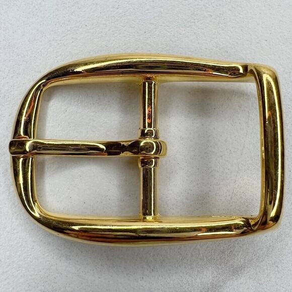 Vintage Gold Tone Simple Basic Belt Buckle for up to 1 Inch Belt - Picture 1 of 5